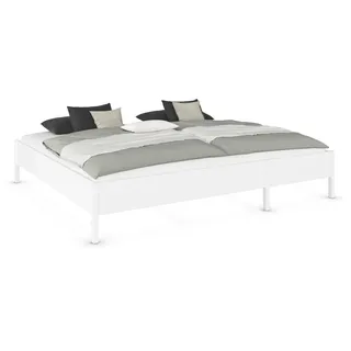 Rauch Möbel »Familienbett XXL Familiengröße Ehebett Doppelbett umbaubar« flexible Umbaumöglichkeit in Germany , Schlafzimmer, Komplette Schlafzimmer und 270x200 cm - mit oder ohne Kopfteil MADE IN weiß