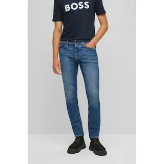 Boss ORANGE Regular-fit-Jeans Taber Bc-c mit BOSS Label blau