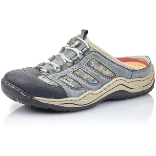 Damen Slipper L0555, Frauen Slip On,lose Einlage,Slides,schluepfschuhe,Loafer,Slip-ons,Freizeitschuhe,modisch,blau (16),39 EU / 6 UK