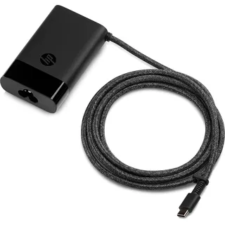 HP USB-C 65W Laptop‐Ladegerät – Universelles Schnellladegerät für Laptop, Charger Schwarz