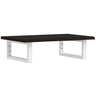 vidaXL Waschtischplatte mit Halterung Stahl und Massivholz Eiche