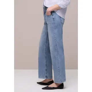 STREET ONE High Waist Wide Leg Blau 30/26