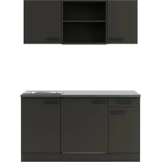 OPTIFIT Madrid420 Miniküche 150 cm Anthrazit