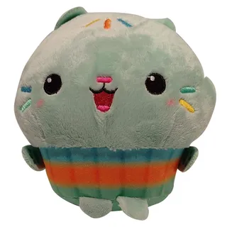Gabby ́s Dollhouse Pluche Kuchi groen 18cm - Schattige Cupcake Cat Kawaii