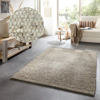 THEKO Alm-Glück Wendeteppich 140 x 200 cm Beige/Meliert