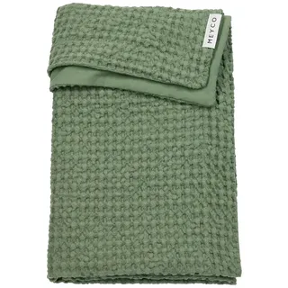 Meyco Baby Waffle Tog 1.0 75x100 Cm Minikrippendecke - Olive Green - One Size