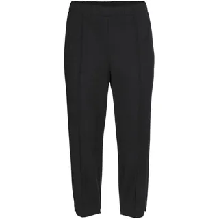 GOLDNER Caprihose "Kurzgröße Sportive 7/8-Hose mit Biesen" Ohne, schwarz