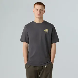 The North Face T-Shirt "M CONNECTED RELAXED SS TEE -GRAPHIC" sportlicher Stil, mit Rundhalsausschnitt, relaxter Schnitt, anthrazit grau