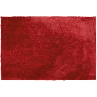 Beliani Shaggy-Teppich Evren 300/200 cm , Rot , Kunststoff , Rechteckig , 200x300 cm , Teppiche und Böden, Teppiche, Hochflorteppiche & Shaggys