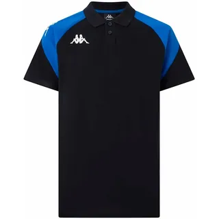 Kappa Lanetto Kurzarm-Poloshirt Schwarz/Blau S