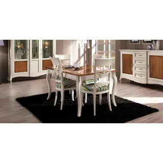 Tisch Möbel Esstisch Naturholz Retro Style Esszimmer Wohnzimmer Esstische Tische