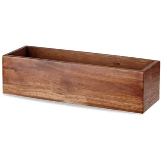 Churchill 2 x Holz-Box eckig 56x18x20cm ACACIA WOOD