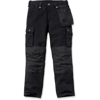 Carhartt Duck Multi Pocket Washed, Cargohose - Schwarz - W40/L32