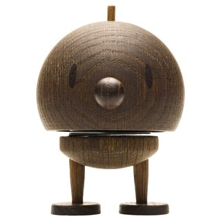 Hoptimist Bumble, Holzdeko, Wackelfigur aus Holz, Deko Skandinavisch, Deko Wohnzimmer, Schreibtisch Deko, Büro Gadgets, Tolle Kleine Geschenke, 7,5 x 8,5 x 10,7 cm, Medium, Smoked Oak