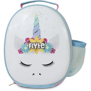 Flyte Unisex-Youth Chloe das Einhorn Brotdose, Weiß/Blau/Rosa, Einheitsgröße