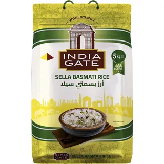 INDIA GATE - Sella Basmati Reis - (1 X 5 KG)