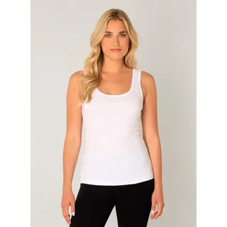Base Level Trägertop »Yippie«, mit breiten Trägern, weiß