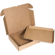 ONLY BOXES, Packung mit 10 abnehmbaren Ablagen für Catering, Veranstaltungen, aus Kraftkarton, Größe M (AMA506)