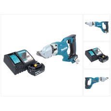 Makita, Elektroblechschere, DJS 200 RM1 Akku Blechschere 18 V 2,0 mm Brushless + 1x Akku 4,0 Ah + Ladegerät