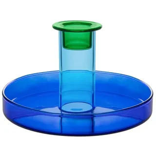 REMEMBER Teelichthalter Lucy Ø 14 cm Metall Blau