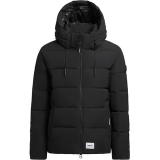 Wintermantel KHUJO "Steppjacke Loga2-YM", Herren, Gr. XXL, schwarz, Obermaterial: 100% Polyester PES.  Obermaterial: Futter: 100% Polyester PES. 100% Polyester PES., Mäntel Wintermantel