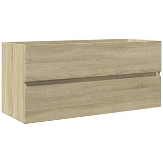 Waschbeckenschrank Sonoma-Eiche 100x38,5x45 cm Holzwerkstoff - Braun