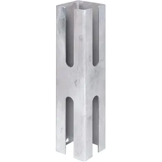 GAH Alberts Alberts 672645 Zaunpfosten-Adapter | zur Verlängerung vorhandener Zaunpfosten | feuerverzinkt | Länge 250 mm | für Pfosten 60 x 60 mm