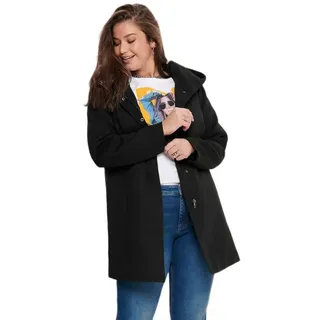 ONLY Carmakoma Damen Carsedona Light Coat Otw Mantel, Schwarz (Black Black), M EU
