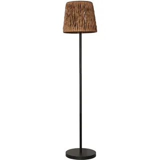 LED Solar-Stehlampe Cesta Wasserhyazinthen Optik schwarz 127cm - Schwarz, Braun