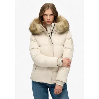 Superdry Steppjacke "EVEREST 5 BAFFLE PUFFER JKT" mit Kapuze Kunstfaser, relaxed fit, pink tint
