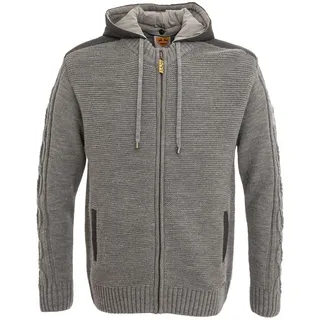 Strickjacke COUNTRY MADDOX "Strickjacke BRUNECK", Herren, Gr. 60, grau, Obermaterial: 50% Wolle WO. 50% Sonstiges Material (Ananasfaser) AM_PF ., Strickjacken Strickjacke