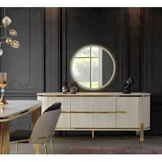 Luxus Sideboard Kommoden Holz Design Schlafzimmer Kommode Stil Modern Neu Möbel - Weiß