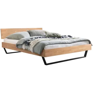 Hasena Massivholzbett Asti 140 x 200 cm Holz Eiche Bianco