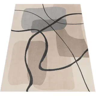 Paco Home Kurzflorteppich 160/230 cm Basel 891 , Creme , Textil , Rechteckig , 160x230 cm , strapazierfähig, für Fußbodenheizung geeignet , Teppiche und Böden, Teppiche