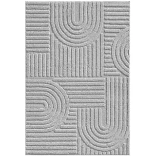 Novel Kurzflorteppich Art, Silber, 200 x 140 cm, 100 , Polypropylen)