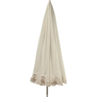 Jan Kurtz Retro Sonnenschirm Stahlrohr weiß/Polyacryl Ø200 cm