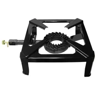 Yregas Gusseisenbrenner 4 Beine - Black - One Size