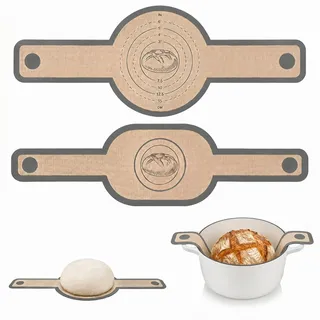 Mepham Silikon Brotbackmatte für Dutch Oven, 2er-Set