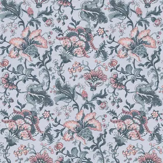Vliestapete , Hellgrau , Kunststoff, Papier , Blume , 52x1000 cm , Fsc, Made in Europe , Tapeten & Wandverkleidungen, Vliestapeten