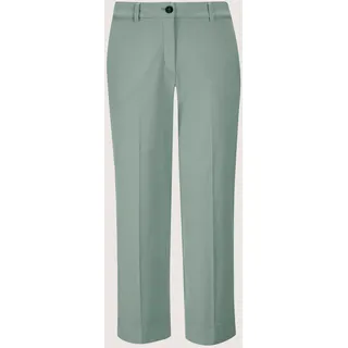 Caprihose MADELEINE "Hose Weite 7/8-Hose, Bügelfalten, Baumwolle", Damen, Gr. 22, N + K Gr, grün (hellsalbeigrün), Obermaterial: 98% Baumwolle CO (CMIA). 2% Elasthan EL., Modern, normal, Hosen Caprihose