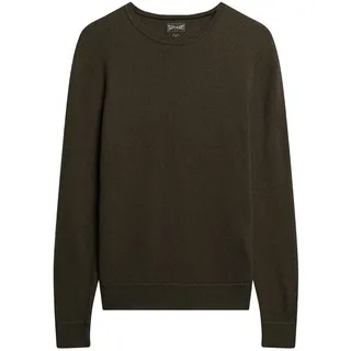 Superdry Sweatshirt »Strickpullover ESSENTIAL SLIM FIT CREW JUMPER«, grün