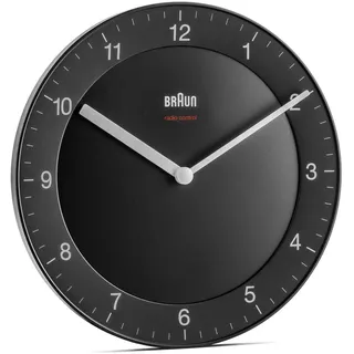 Braun BC06B-DCF, Wand, Quarzuhr, Kreis, Schwarz, Klassisch, AA - Schwarz