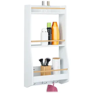 Relaxdays Wandregal 75 x 38,5 x 17,5 cm Weiß