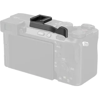 SMALLRIG Daumengriff für Sony Alpha 7C II/Alpha 7CR / Alpha 7C, ergonomisches Design, integrierter Blitzschuh, für Licht, Mikrofon, Gewicht nur 8 g (schwarz) – 4820
