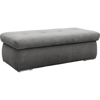 DOMO collection Hocker NMoric mit Stauraumfach 136 x 43 x 64 cm Grau