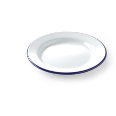 Bild Teller, Flach, mit einem schönen blauen Rand, Abriebfest, ø200mm