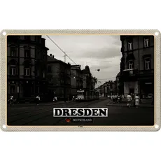 Blechschild 20x30 cm - Dresden Deutschland Cottae