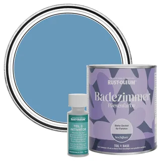 Rust-Oleum wasserfeste blau Fliesenfarbe für Badezimmer in Hochglanz Finish - Kornblumenblau 750ML