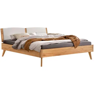 Hasena Bett , Weiß, Buchefarben , Holz , Buche , massiv , Höhe ca. 22 cm , 140x200 cm , in verschiedenen Holzarten erhältlich, in verschiedenen Größen erhältlich , Holzmöbel, Holzbetten, Sonstige Holzbetten
