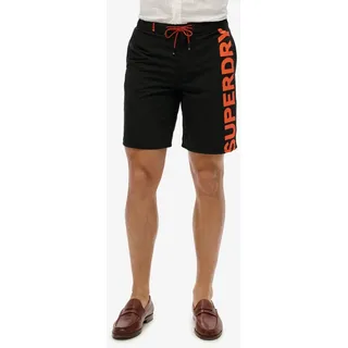Superdry »CLASSIC 19 LOGO BOARDSHORT«, schwarz